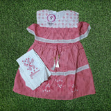 girls frock trouser set