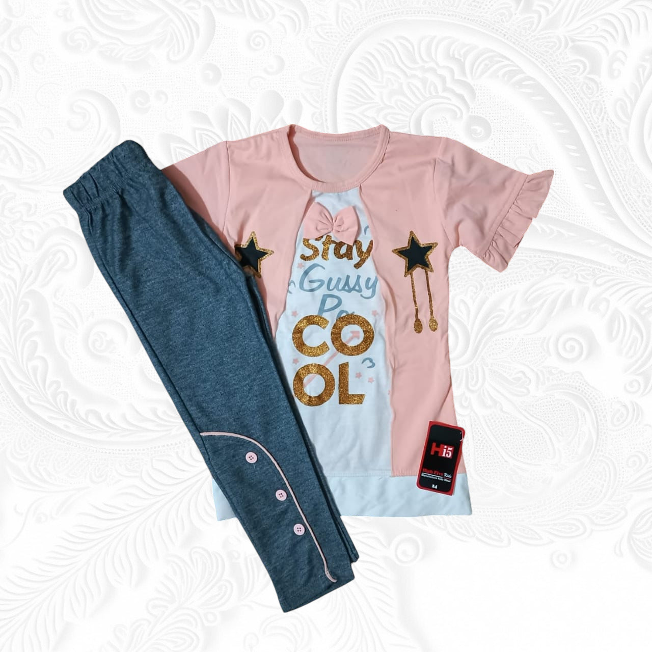 girls shirt trouser set