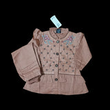 girls frock trouser set