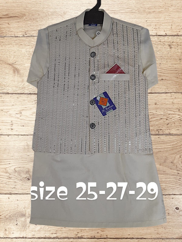 boys waist coat kurta shalwar