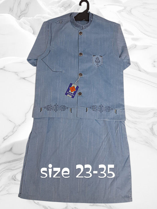 boys waist coat kurta shalwar
