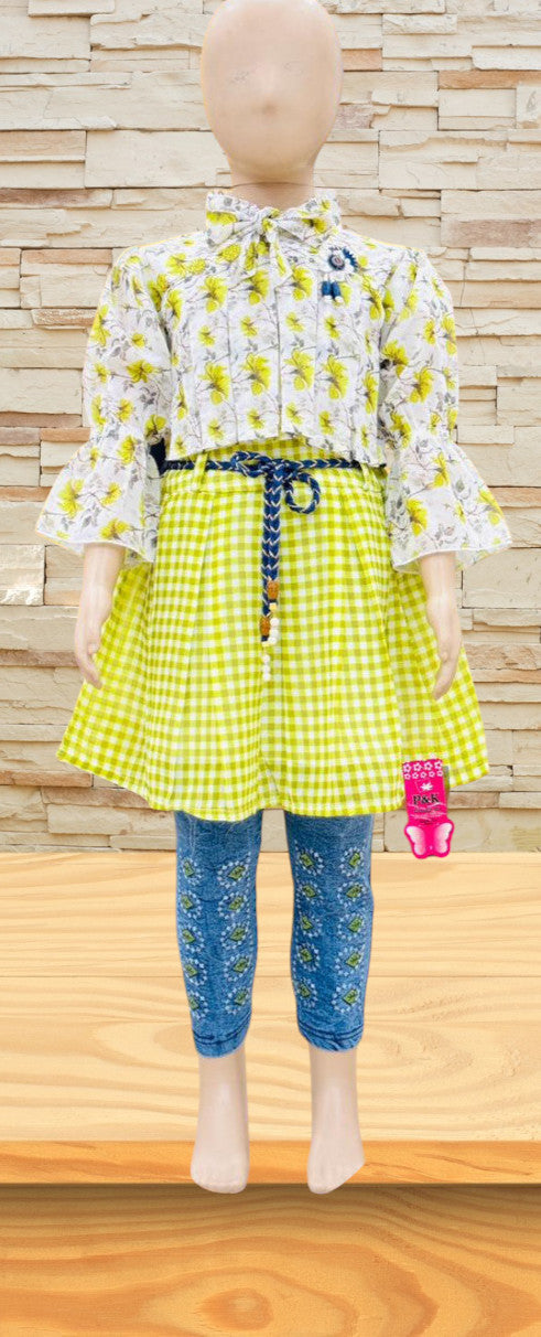 girls top tights set