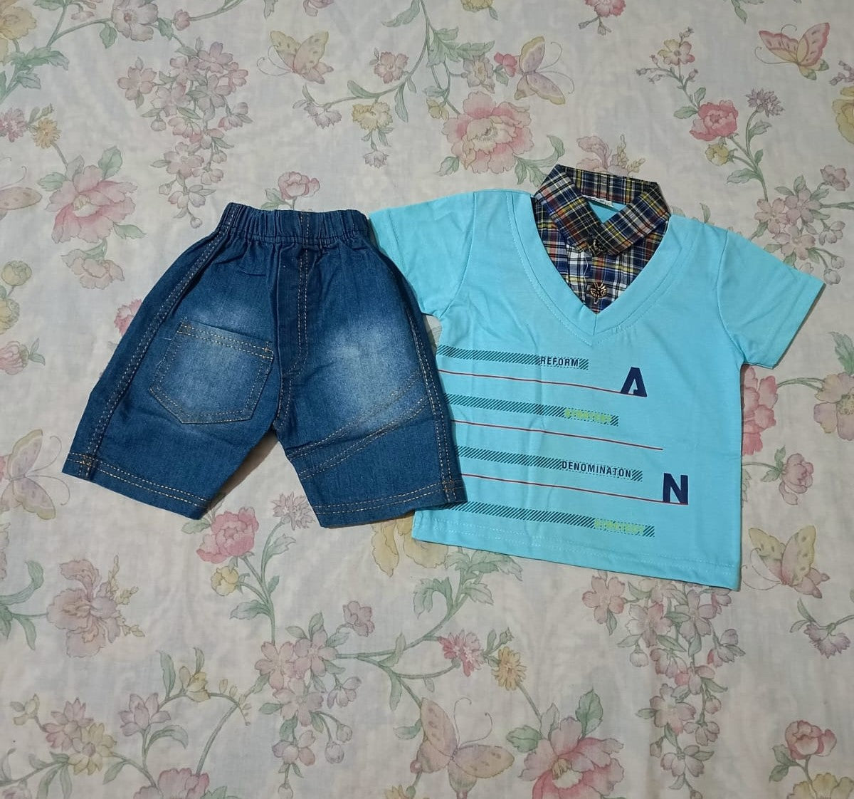 boys shirt shorts set