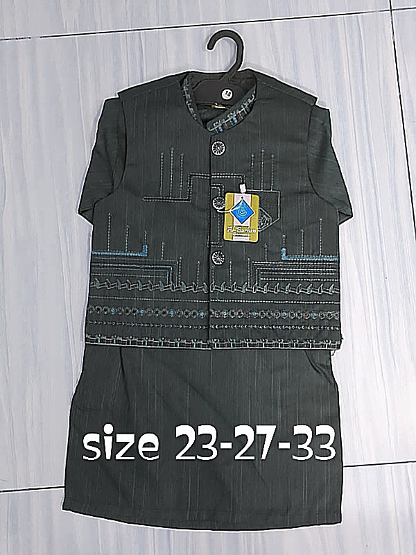 boys waist coat kurta shalwar