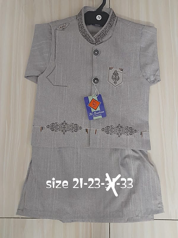 boys waist coat kurta shalwar