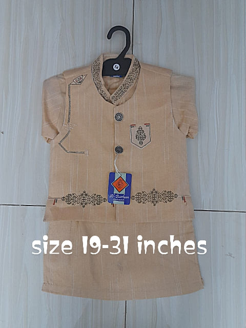 boys waist coat kurta shalwar