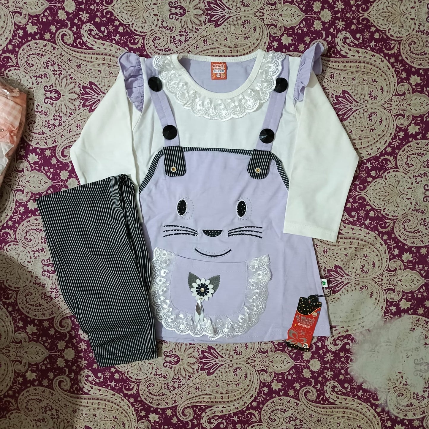 girls shirt tights set