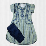 girls frock trouser set