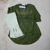 girls frock trouser set