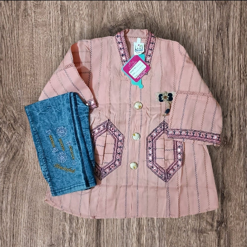 girls frock  trouser set