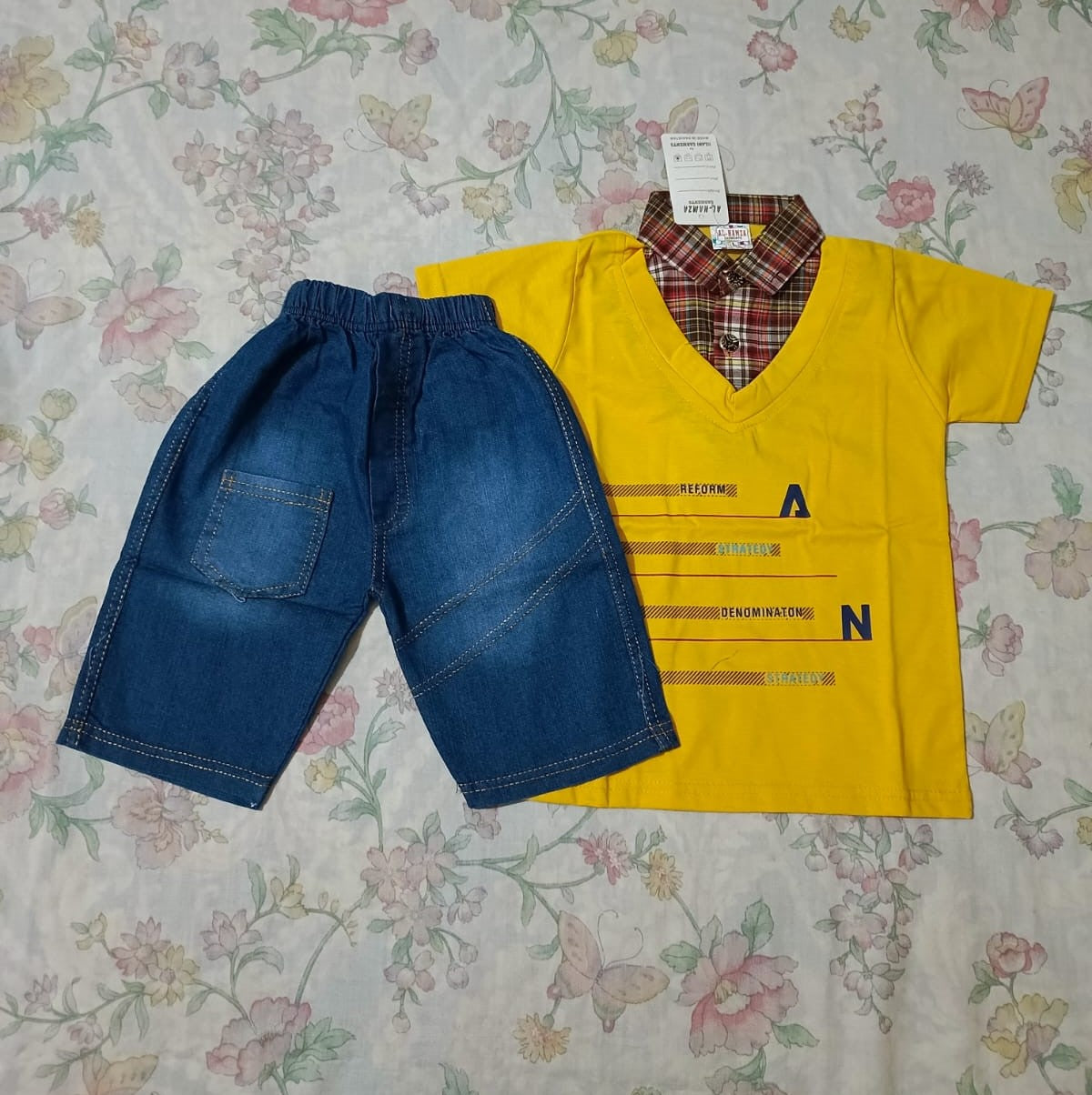 boys shirt shorts set