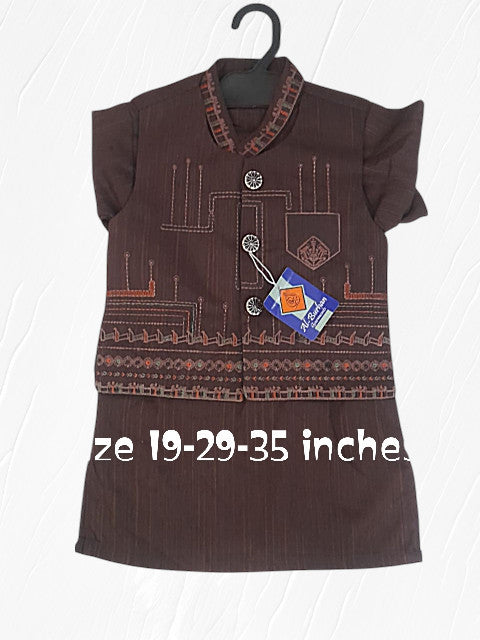 boys waist coat kurta shalwar