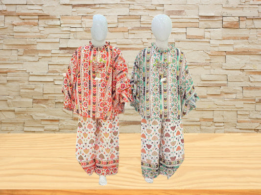 girls top plazo set