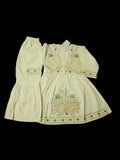 girls frock trouser set