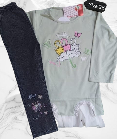 girls shirt pants set