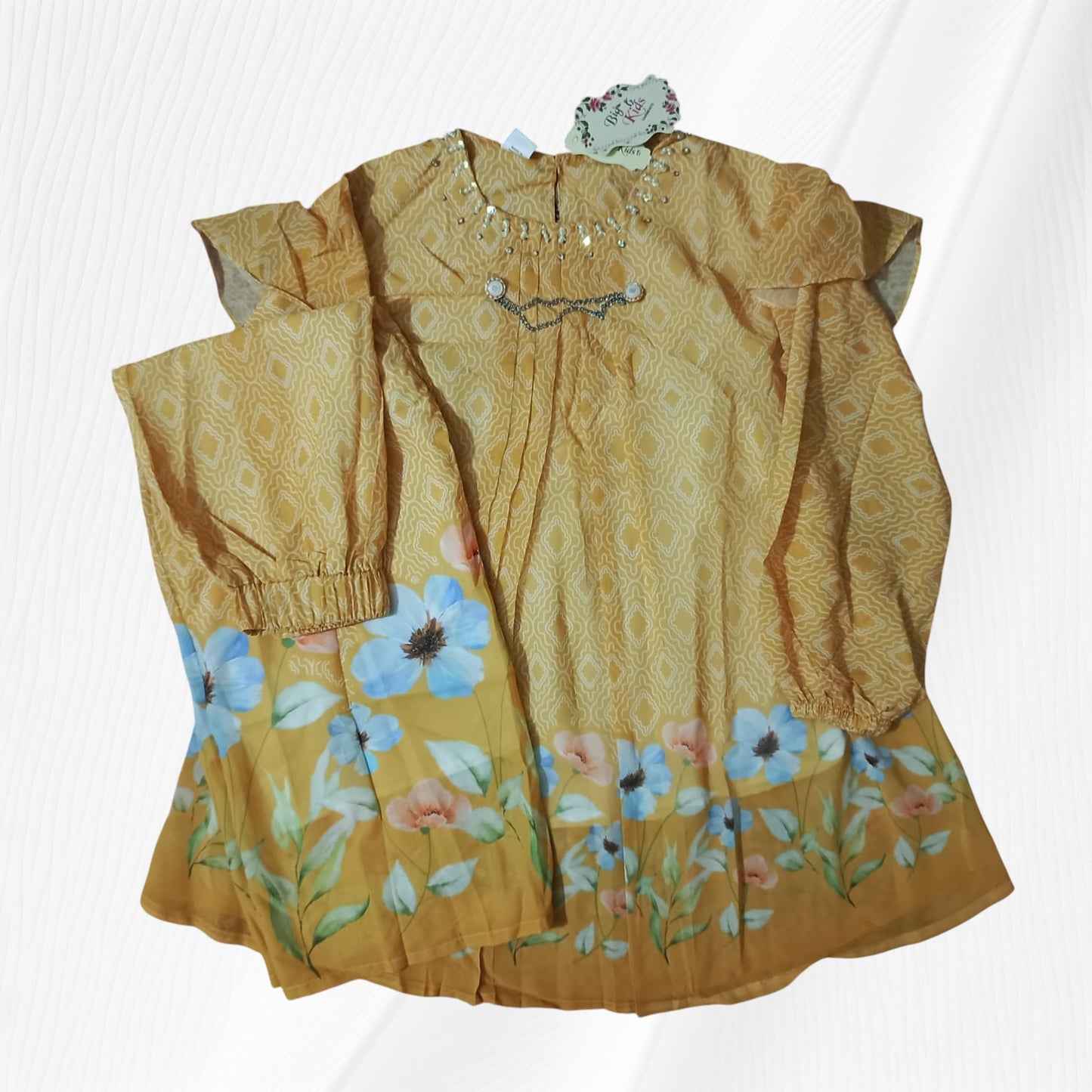 girls top plazo set