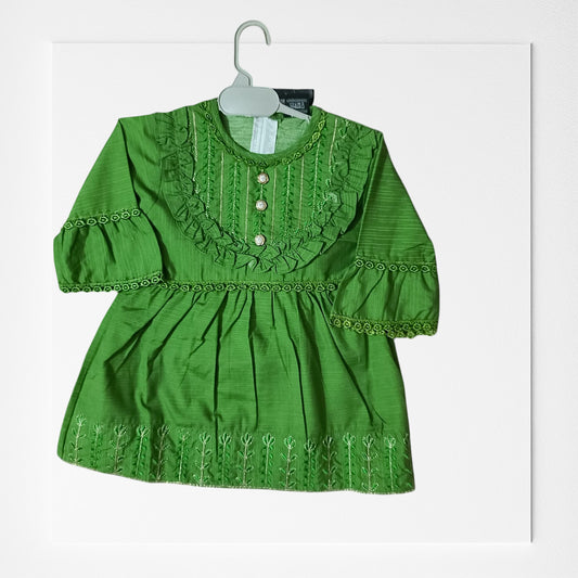 girls frock trouser set