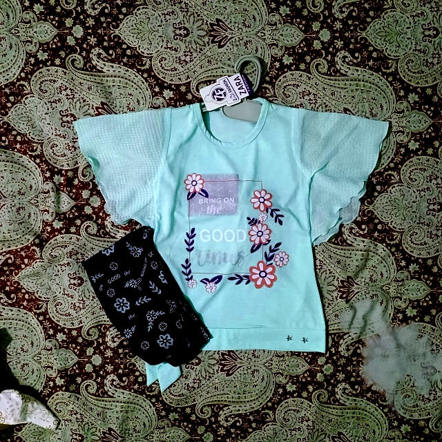 girls shirt trouser set