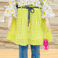 girls top tights set