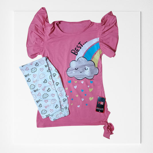 girls shirt trouser set