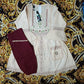girls frock trouser set