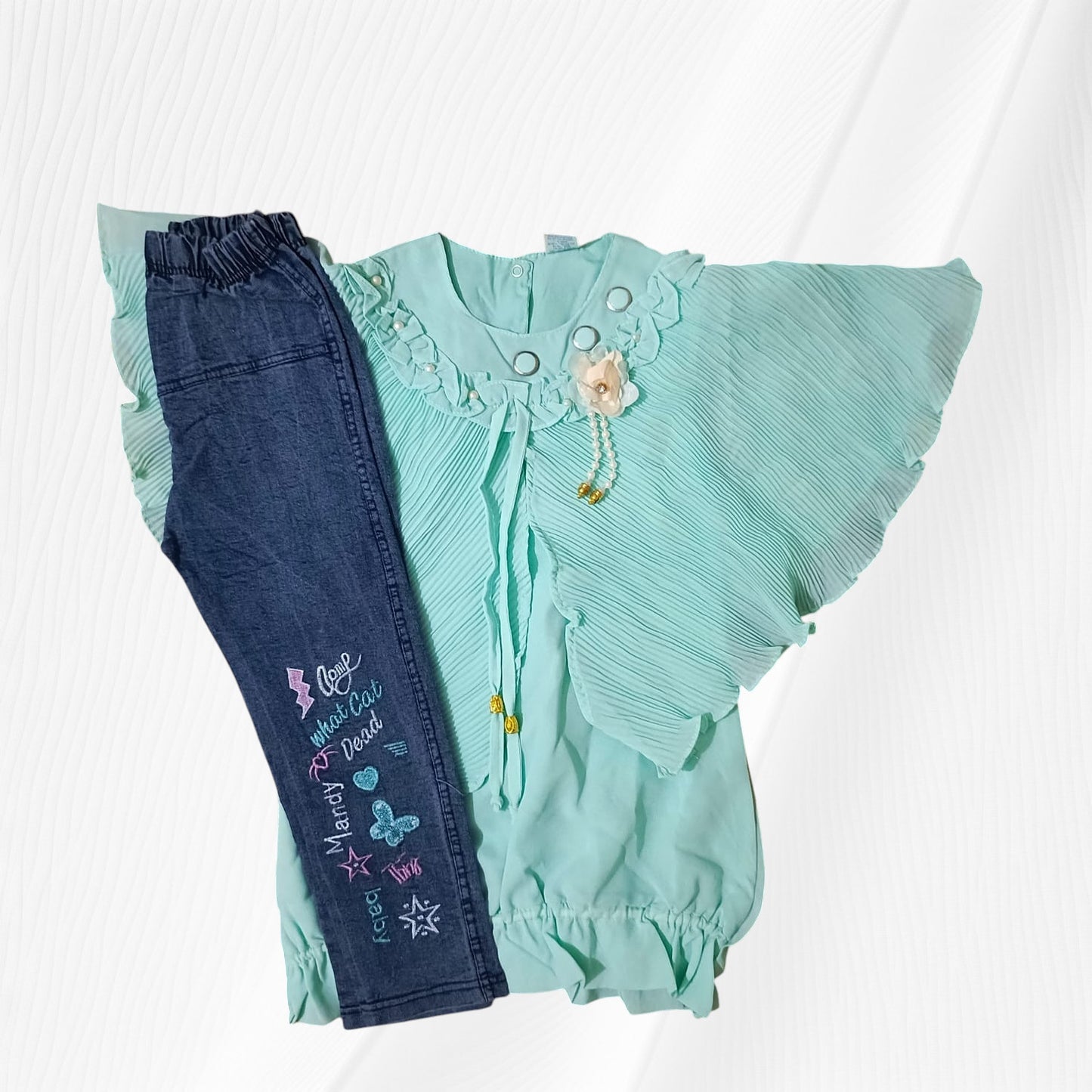 girls top capri set