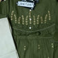 girls frock trouser set