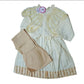 girls frock trouser set