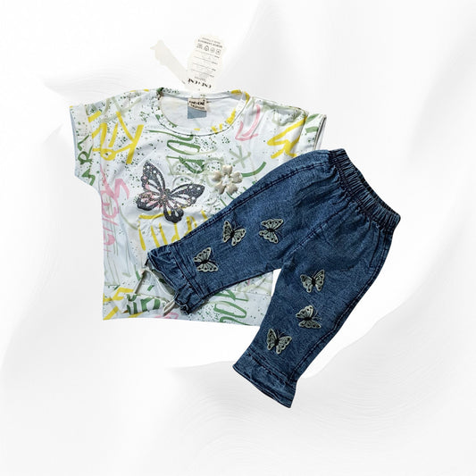 girls shirt capri set