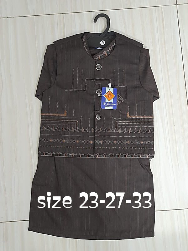 boys waist coat kurta shalwar