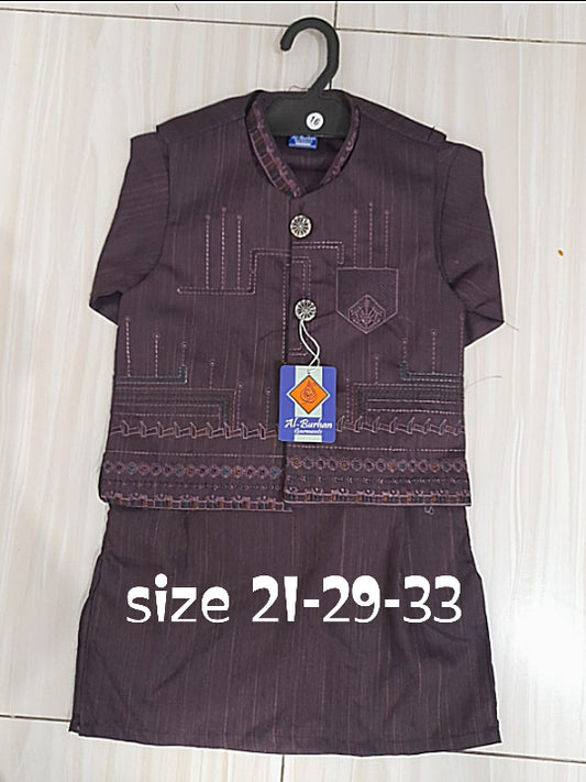 boys waist coat kurta shalwar