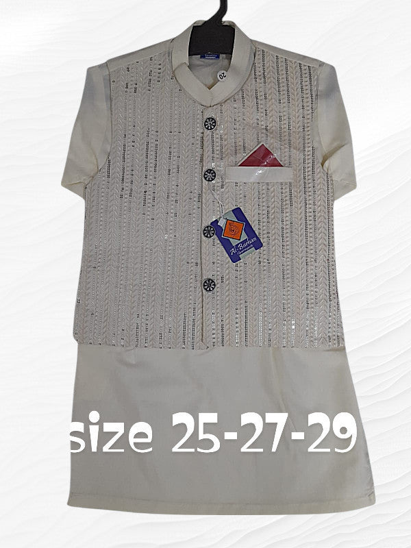 boys waist coat kurta shalwar