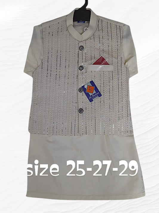 boys waist coat kurta shalwar
