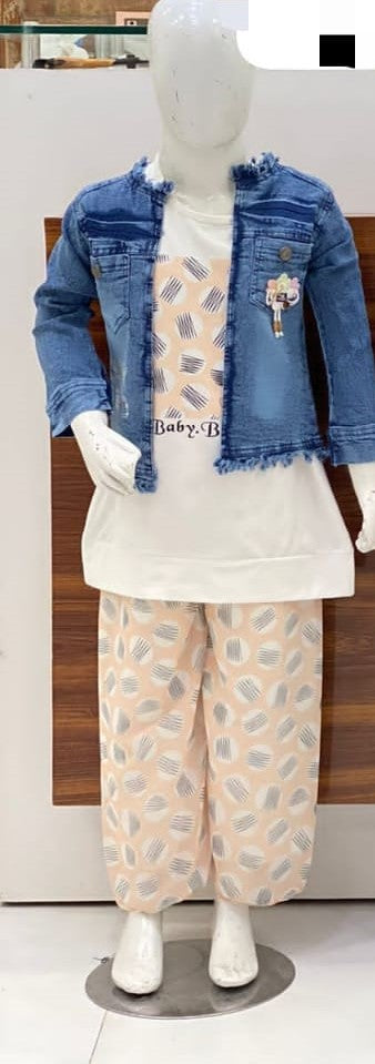 girls jacket shirt trouser set