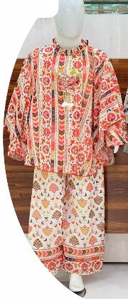 girls top plazo set