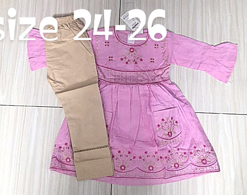 girls frock trouser set