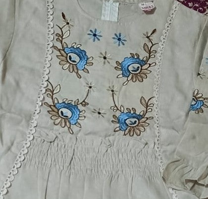 girls frock trouser set