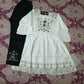 girls frock trouser set