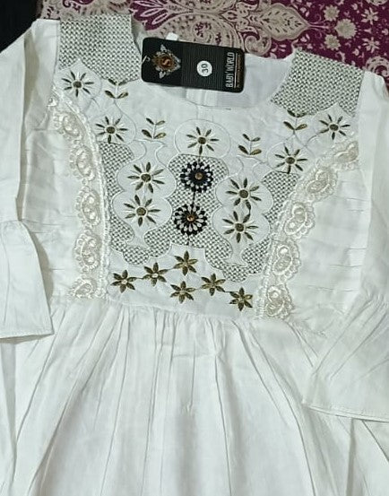 girls frock trouser set