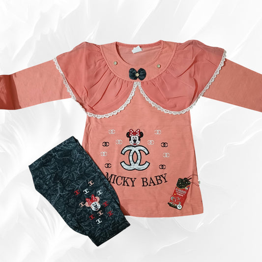 girls shirt trouser set