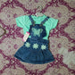 girls rompers shirt set