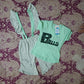 girls romper shirt set