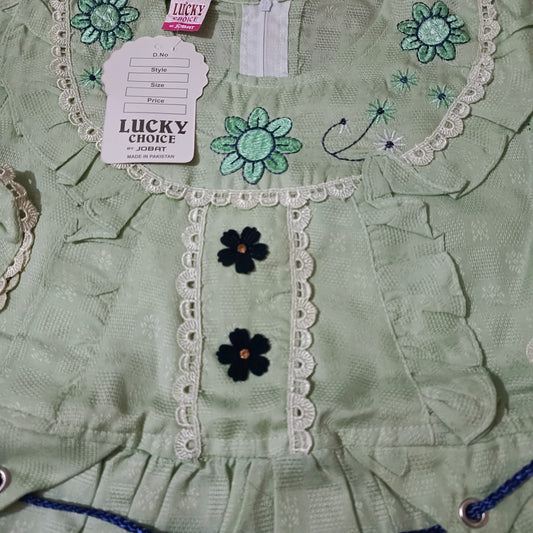 girls frock trouser set
