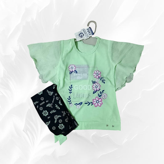 girls shirt trouser set